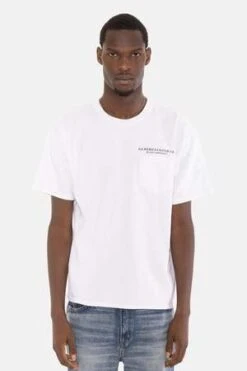 Blue&Cream20 Year Anniversary Floating Pocket Tee - White
