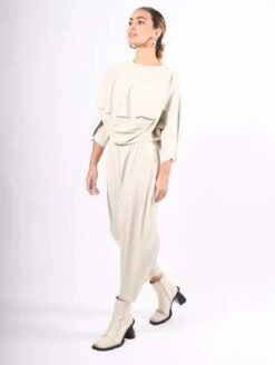 Issey MiyakeA-POC Roar Top - Greige -ULLA JOHNSON Clothing Shop A POC Roar Top in Greige by Pleats Please Issey Miyake 20231101214006 1