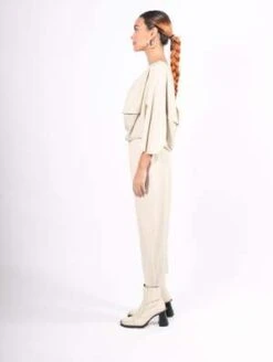 Issey MiyakeA-POC Roar Top - Greige -ULLA JOHNSON Clothing Shop A POC Roar Top in Greige by Pleats Please Issey Miyake 20231101214006 2