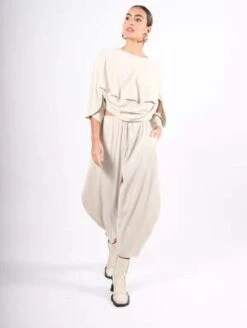 Issey MiyakeA-POC Roar Top - Greige -ULLA JOHNSON Clothing Shop A POC Roar Top in Greige by Pleats Please Issey Miyake 20231101214006