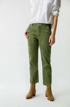 Amo DenimCorduroy Easy Army Trouser - Tea Leaf