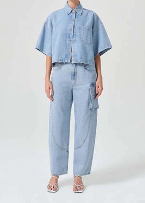 AGOLDEAgolde Rona Box Shirt - Tomorrow 10 AGOLDEAgolde Rona Box Shirt - Tomorrow - Image 8