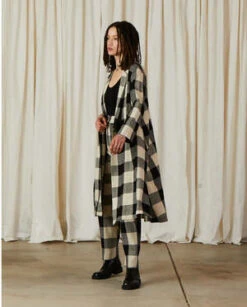 Ali GoldenNotch Jacket - Black/Cream -ULLA JOHNSON Clothing Shop Ali Golden Notch Jacket Black Cream 20231027124337