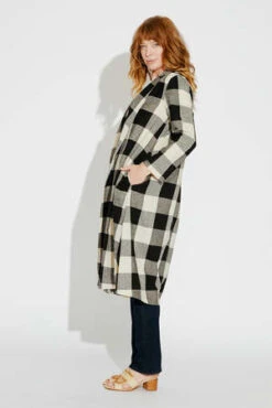 Ali GoldenNotch Jacket - Black/Cream -ULLA JOHNSON Clothing Shop Ali Golden Notch Jacket Black Cream 20231027124338 1