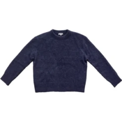 Ali GoldenOversized Mohair Pullover - Blue -ULLA JOHNSON Clothing Shop Ali Golden Oversized Mohair Pullover 20230924221406