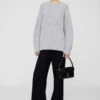 Anine BingSydney Crew Sweater - Light Heather Grey