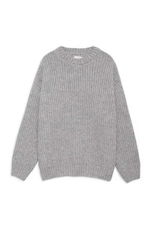 Anine BingSydney Crew Sweater - Light Heather Grey 4 Anine BingSydney Crew Sweater - Light Heather Grey - Image 2