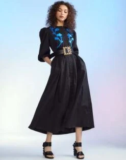 CYNTHIA ROWLEYAnnabelle Cotton Maxi Dress - Black -ULLA JOHNSON Clothing Shop Annabelle Cotton Maxi Dress 20230222224525 1