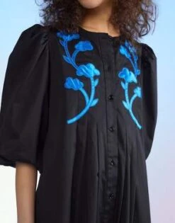 CYNTHIA ROWLEYAnnabelle Cotton Maxi Dress - Black -ULLA JOHNSON Clothing Shop Annabelle Cotton Maxi Dress 20230222224526 3