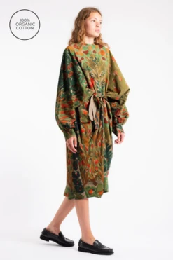 AnntianMicro Corduroy Dress - Marble Dark -ULLA JOHNSON Clothing Shop Anntian Micro Corduroy Dress 20231015195925