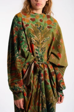 AnntianMicro Corduroy Dress - Marble Dark -ULLA JOHNSON Clothing Shop Anntian Micro Corduroy Dress 20231015195936