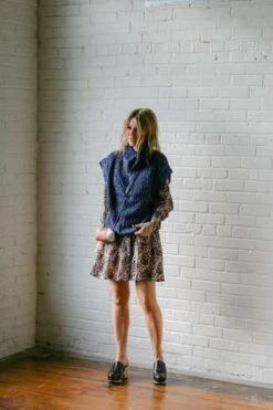 Apiece ApartLa Venturea Mini Dress - Folk Foliage -ULLA JOHNSON Clothing Shop Apiece Apart La Venturea Mini Dress Folk Foliage 20230927012918