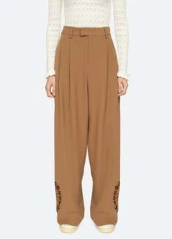 Sea New YorkArabella Pants - Camel -ULLA JOHNSON Clothing Shop Arabella Pants 20231013000329