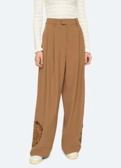 Sea New YorkArabella Pants - Camel -ULLA JOHNSON Clothing Shop Arabella Pants 20231013000330