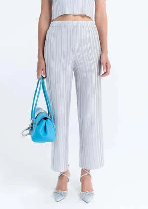 ArthurBox Pleat Straight Pant - Platinum 4 ArthurBox Pleat Straight Pant - Platinum - Image 2