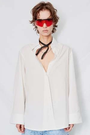 AssemblyCotton Oxford Shirt - White 3 AssemblyCotton Oxford Shirt - White