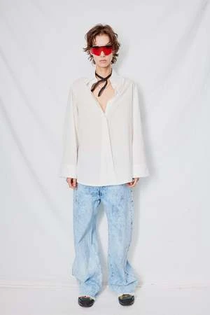 AssemblyCotton Oxford Shirt - White 5 AssemblyCotton Oxford Shirt - White - Image 3