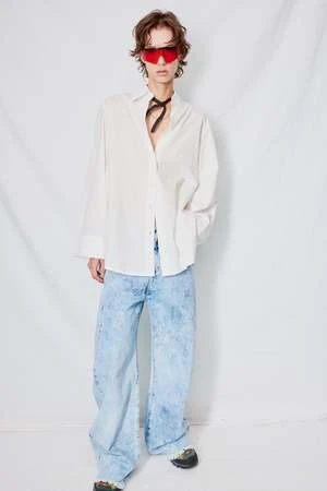 AssemblyCotton Oxford Shirt - White 8 AssemblyCotton Oxford Shirt - White - Image 6