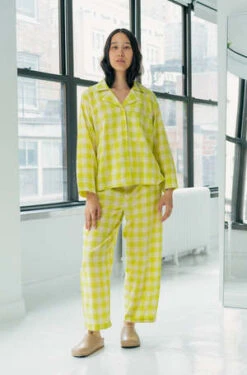 RUJUTA SHETHAvery Pant - Limeade Chex