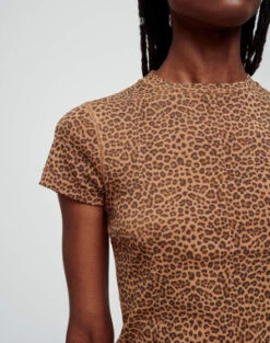 RE/DONEBaby Tee - Micro Leopard -ULLA JOHNSON Clothing Shop BABY TEE 20231020111033 1