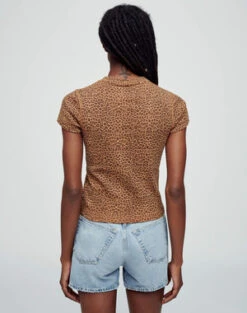 RE/DONEBaby Tee - Micro Leopard -ULLA JOHNSON Clothing Shop BABY TEE 20231020111033