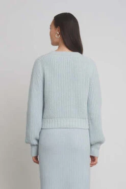 ELEVEN SIXBecca Cardi - Powder Blue -ULLA JOHNSON Clothing Shop BECCA CARDI POWDER BLUE 20231027192533 1