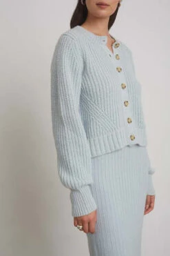 ELEVEN SIXBecca Cardi - Powder Blue -ULLA JOHNSON Clothing Shop BECCA CARDI POWDER BLUE 20231027192533 2