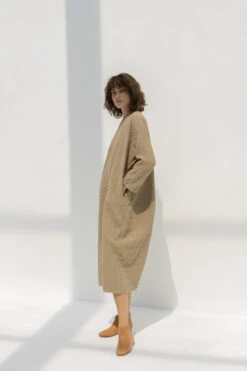 Black CraneLong Bud Dress - Mocha 10 Black CraneLong Bud Dress - Mocha -ULLA JOHNSON Clothing Shop BLACK CRANE LONG BUD DRESS MOCHA 20221025111622 3