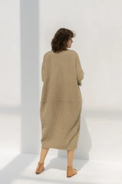 Black CraneLong Bud Dress - Mocha 11 Black CraneLong Bud Dress - Mocha -ULLA JOHNSON Clothing Shop BLACK CRANE LONG BUD DRESS MOCHA 20221025111622 4