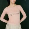 BaserangeTabbys Star Long Sleeve - Buio Pink -ULLA JOHNSON Clothing Shop Baserange Tabbys Star Long Sleeve Buio Pink 20230918165542