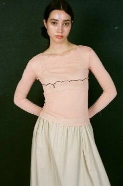 BaserangeTabbys Star Long Sleeve - Buio Pink 18 BaserangeTabbys Star Long Sleeve - Buio Pink -ULLA JOHNSON Clothing Shop Baserange Tabbys Star Long Sleeve Buio Pink 20230918165545