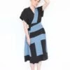 Correll CorrellBecky Dress - Black/Denim -ULLA JOHNSON Clothing Shop Becky Dress Black Denim 20230504191905