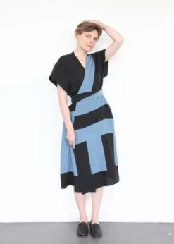 Correll CorrellBecky Dress - Black/Denim