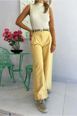 BelleroseDallas Pants - Yellow -ULLA JOHNSON Clothing Shop Bellerose Dallas Pants yellow 20221007231046