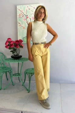 BelleroseDallas Pants - Yellow -ULLA JOHNSON Clothing Shop Bellerose Dallas Pants yellow 20221007231047
