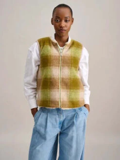 BelleroseLess Gilet - Green -ULLA JOHNSON Clothing Shop Bellerose Less Gilet in Green 20230728215923 1