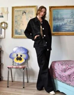 Birds Of North AmericaTystie Jacket - Black 28 Birds Of North AmericaTystie Jacket - Black -ULLA JOHNSON Clothing Shop Birds of North America Tystie Jacket Black 20230911005435 1