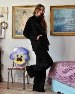 Birds Of North AmericaTystie Jacket - Black 30 Birds Of North AmericaTystie Jacket - Black -ULLA JOHNSON Clothing Shop Birds of North America Tystie Jacket Black 20230911005436