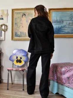 Birds Of North AmericaTystie Jacket - Black 32 Birds Of North AmericaTystie Jacket - Black -ULLA JOHNSON Clothing Shop Birds of North America Tystie Jacket Black 20230911005438