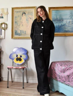 Birds Of North AmericaTystie Jacket - Black 35 Birds Of North AmericaTystie Jacket - Black -ULLA JOHNSON Clothing Shop Birds of North America Tystie Jacket Black 20230911005439 2