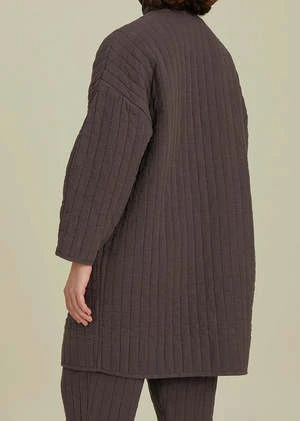 Black CraneQuilted Jacket - Plum 5 Black CraneQuilted Jacket - Plum - Image 3