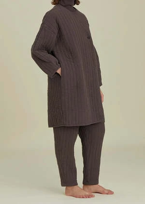 Black CraneQuilted Jacket - Plum 7 Black CraneQuilted Jacket - Plum - Image 5