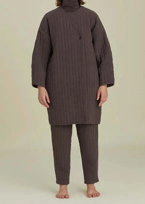 Black CraneQuilted Jacket - Plum 9 Black CraneQuilted Jacket - Plum - Image 7