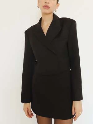 Blossom H CompanyIlli Crop Wool Blazer - Black 7 Blossom H CompanyIlli Crop Wool Blazer - Black - Image 5