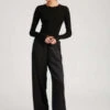 SPRWMNSilk Easy Pants - Black -ULLA JOHNSON Clothing Shop Black Silk Easy Pants 20231020024842