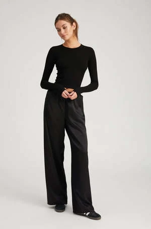 SPRWMNSilk Easy Pants - Black 3 SPRWMNSilk Easy Pants - Black