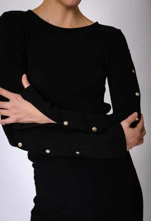 NKCBliss Button Top - Black 3 NKCBliss Button Top - Black