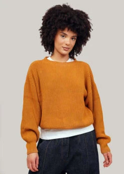 BaserangeMea Pullover - Burnt Yellow