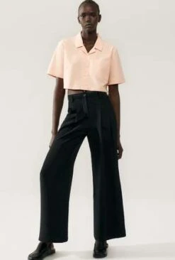 Silk LaundryCdc Pleated Pants - Black