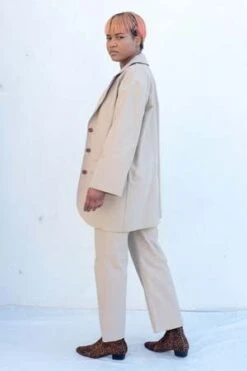 Caron CallahanInness Jacket - Khaki Twill -ULLA JOHNSON Clothing Shop Caron Callahan Inness Jacket Khaki Twill 20230916010405